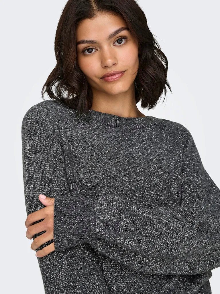 Rue Glitter Pullover - Dark Grey