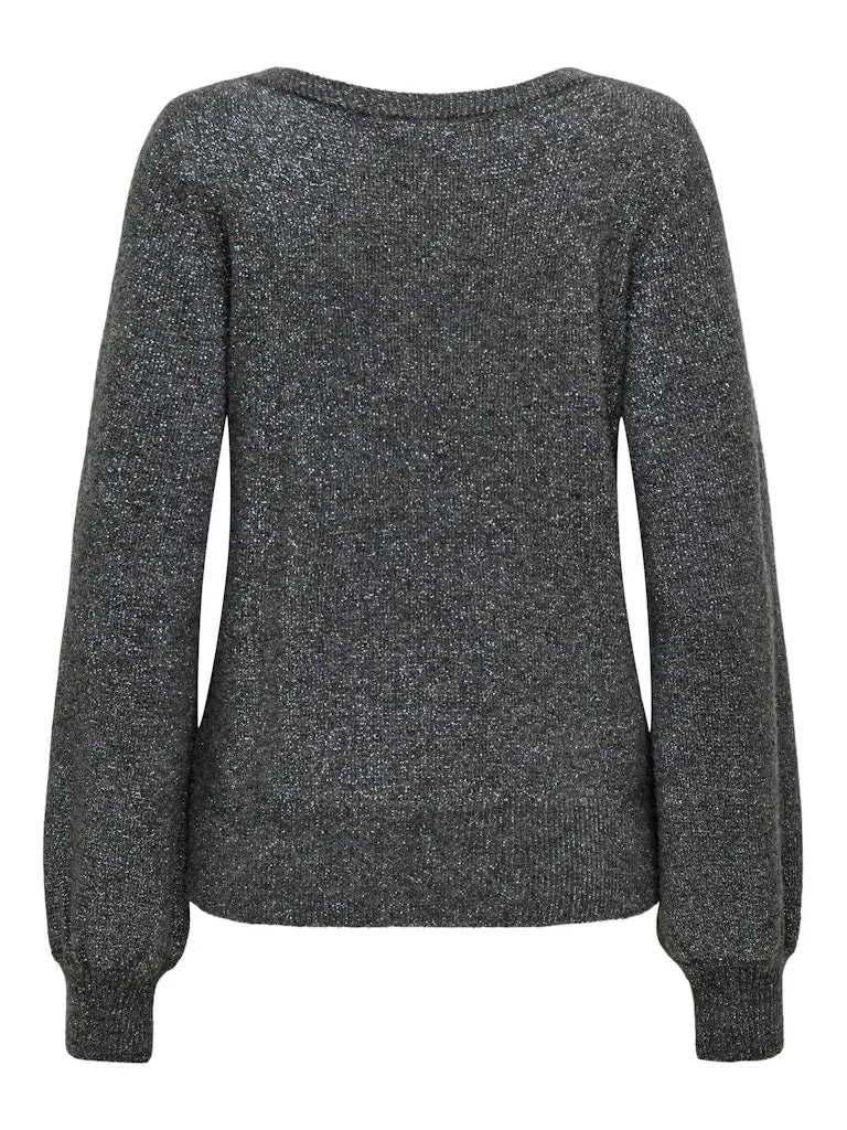 Rue Glitter Pullover - Dark Grey