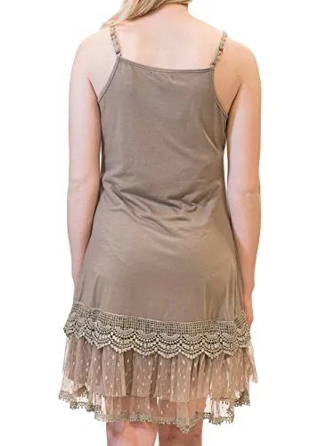 RYU Romantic Slip Dress Extender Cocoa