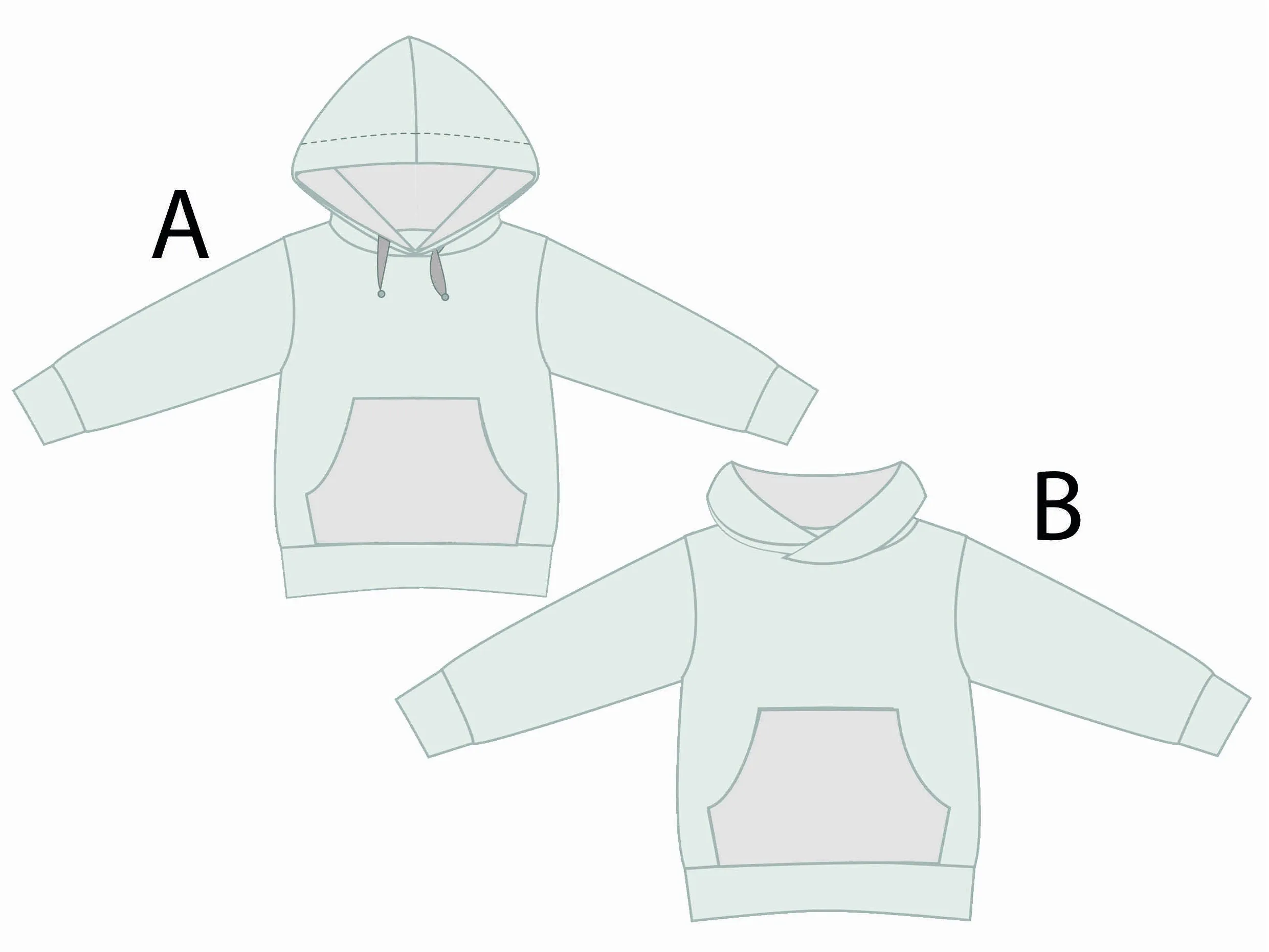 Schnittmuster Hoodie für Kinder FLY  Ebook Pdf