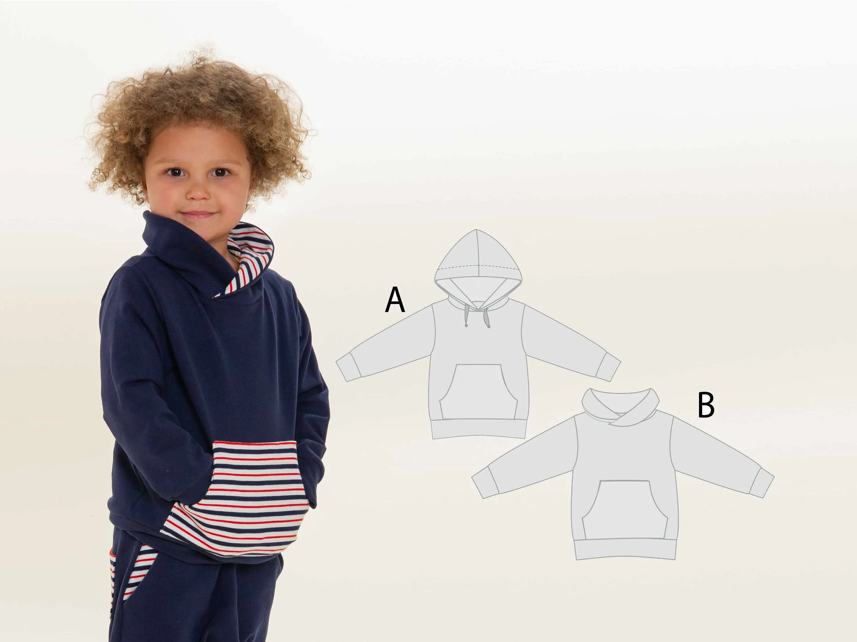 Schnittmuster Hoodie für Kinder FLY  Ebook Pdf