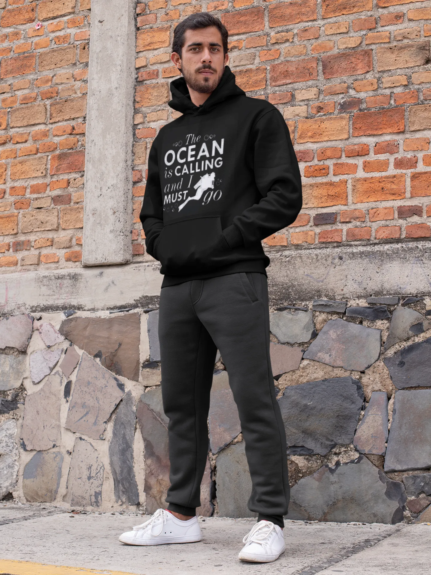 Scuba diving Hoodie for Men | The Ocean Is Calling and I Must Go