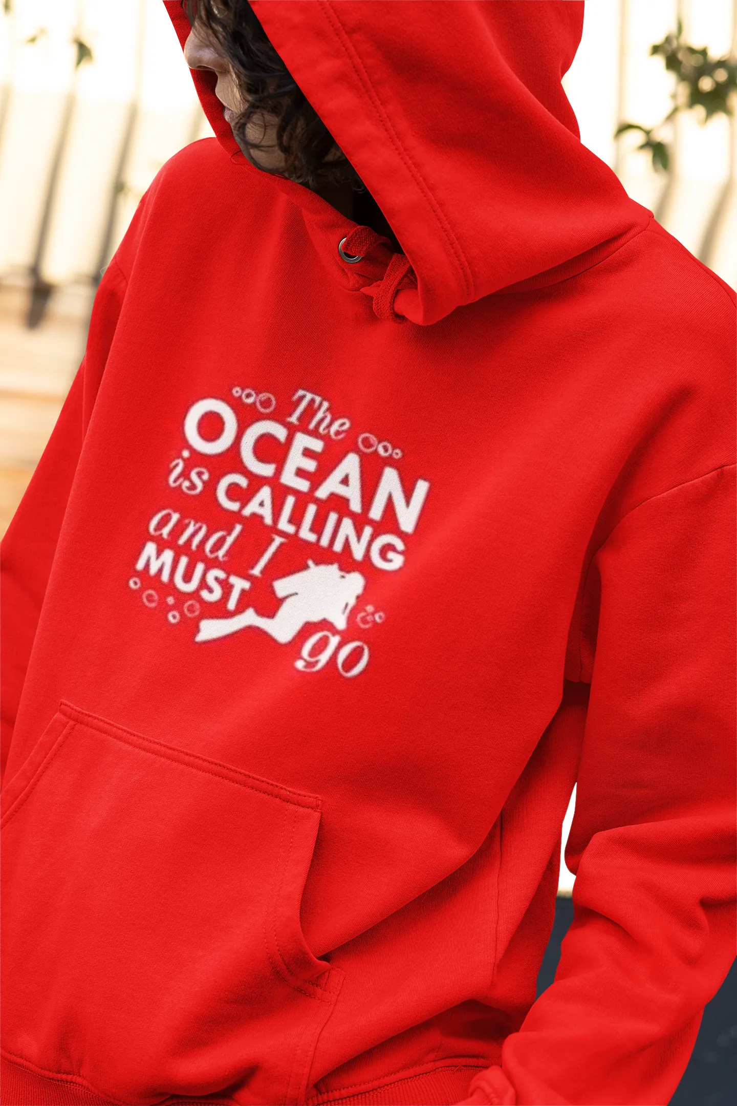 Scuba diving Hoodie for Men | The Ocean Is Calling and I Must Go