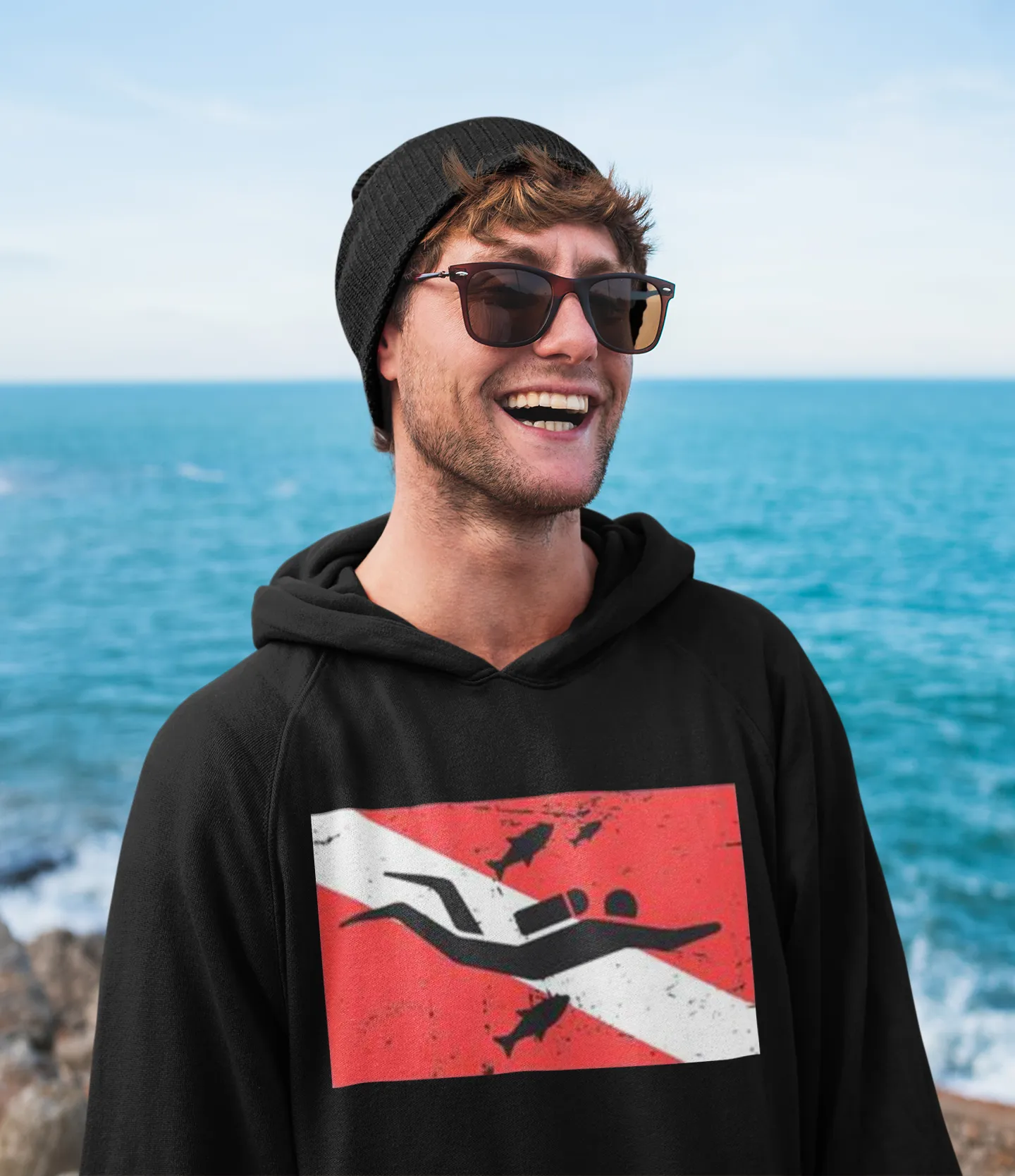 Scuba diving Hoodie Unisex | Scuba Flag