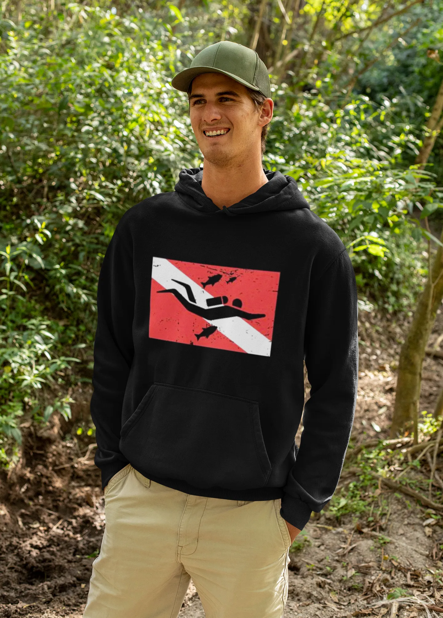 Scuba diving Hoodie Unisex | Scuba Flag