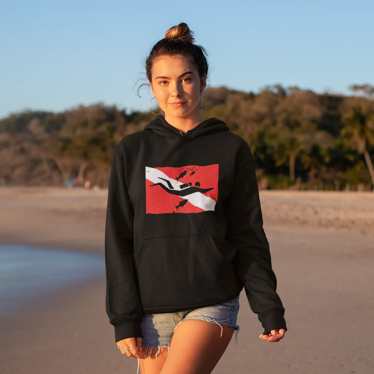 Scuba diving Hoodie Unisex | Scuba Flag