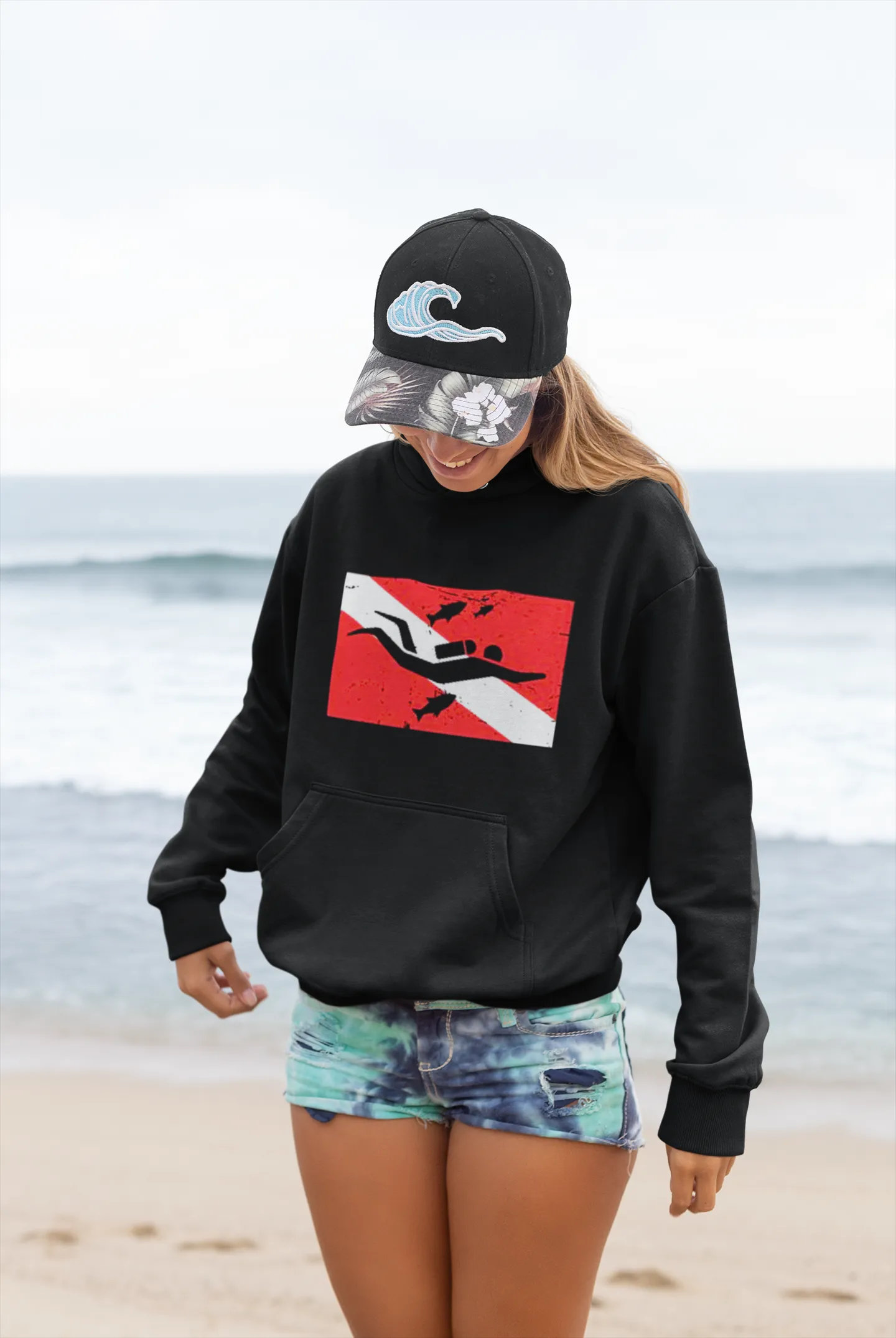 Scuba diving Hoodie Unisex | Scuba Flag