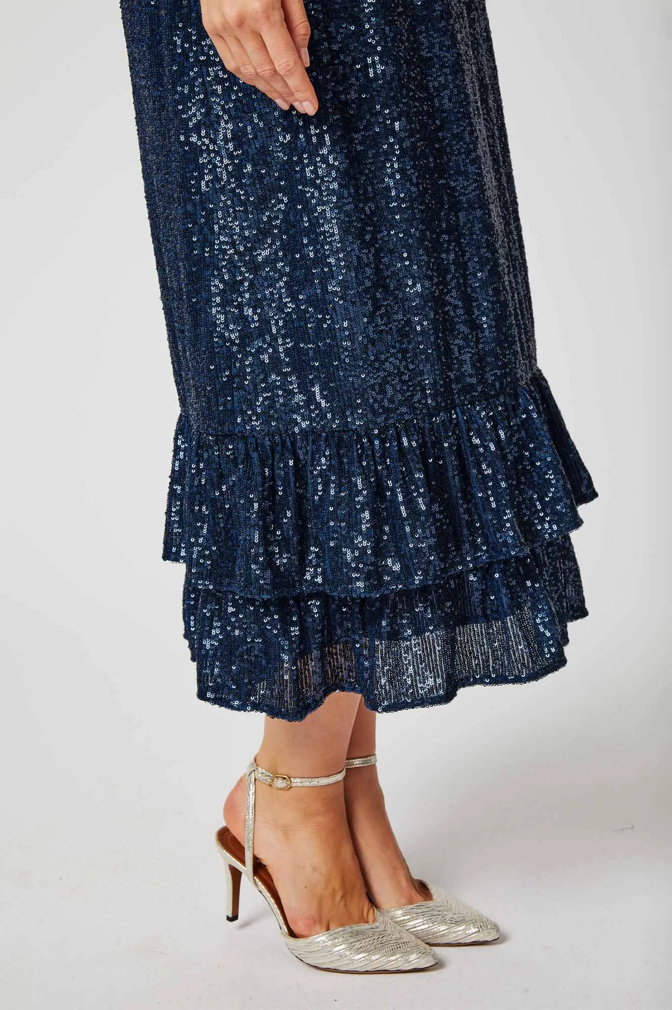 Sequin Victoria Dress | Blue