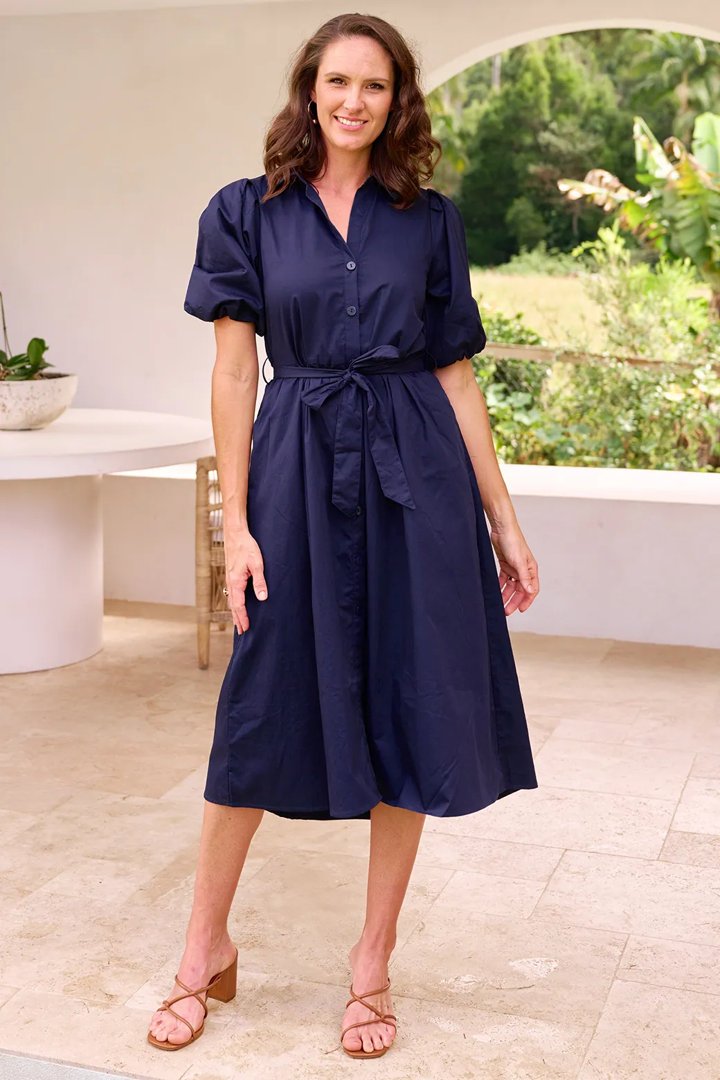 Shannon Midi Dress Navy