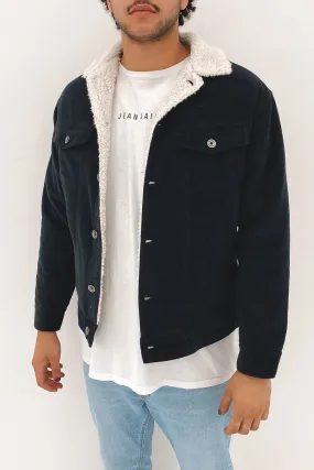 Shook Cord Jacket Washed Black