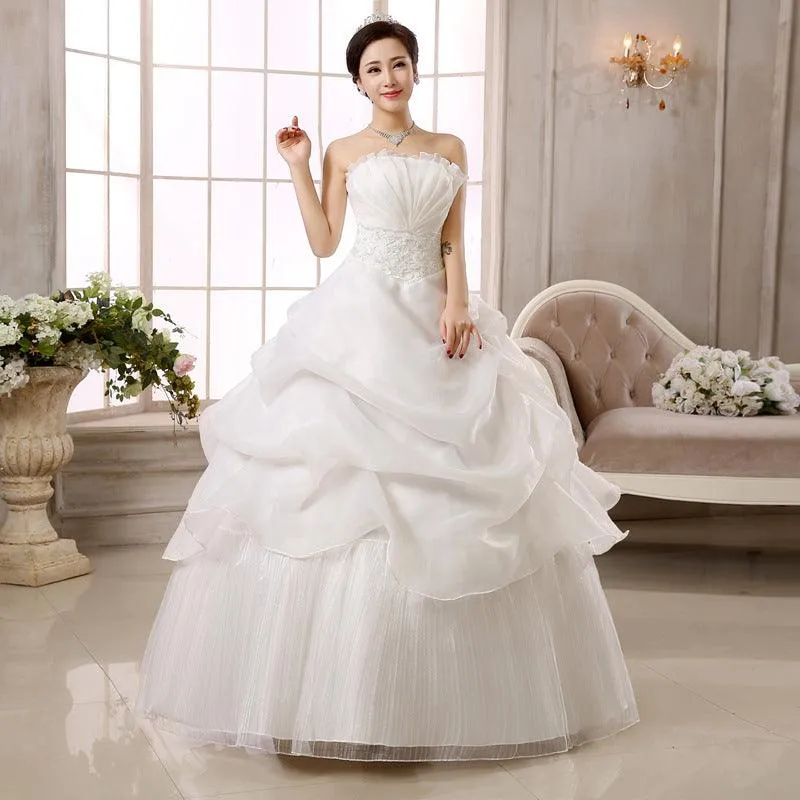 Slim Lace Qi Wedding Dress - Korean Women's Size, New Bride, Special Offer