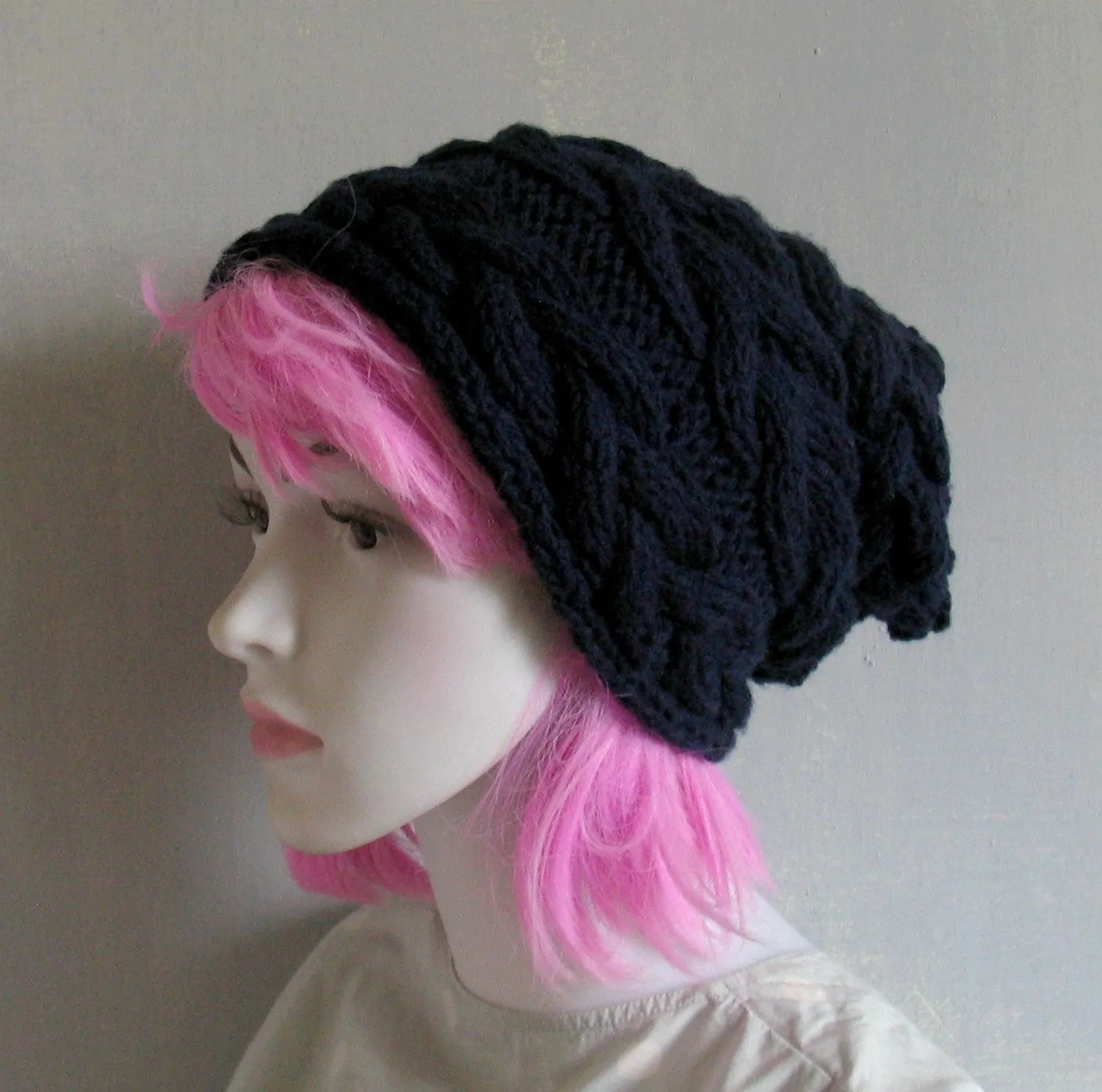 Slouchy Beanie Hat, Women's Slouchy Beanie, Chunky Knit Hat, Winter Accessories