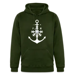 Snowflake Anchor Heavyweight Lake Hoodie, Unisex