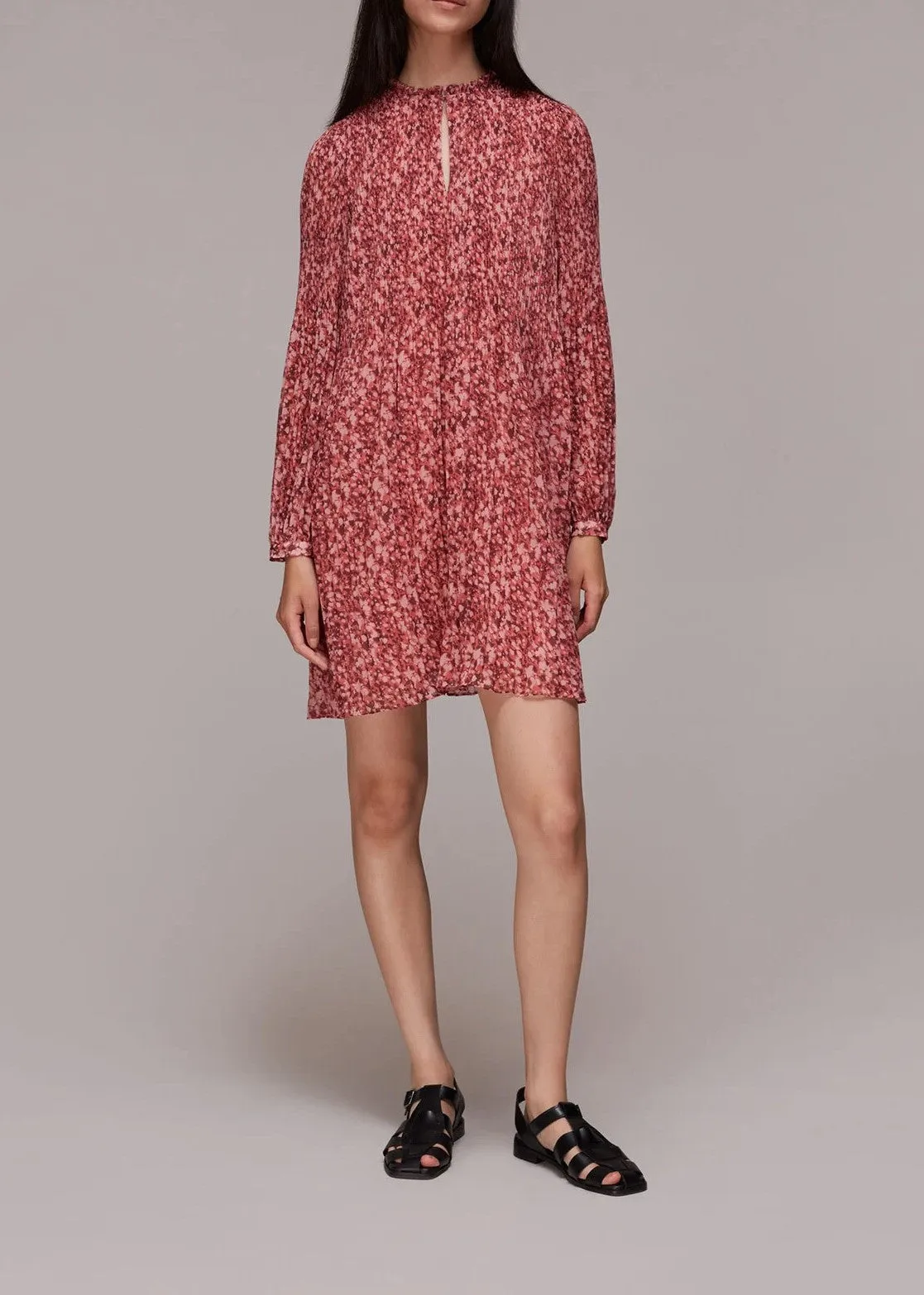 Speckled Fleck Plisse Dress