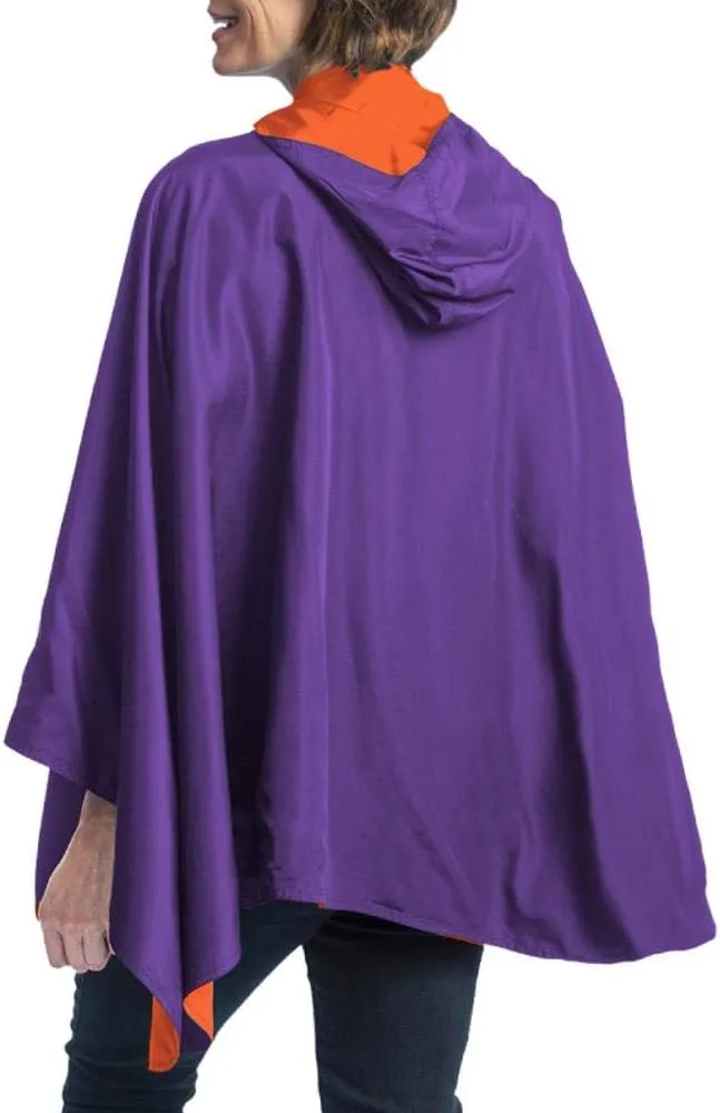 SpiritCaper Orange & Purple Wind & Rainproof Sport & Cheer Cape