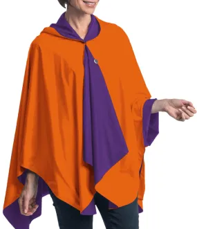 SpiritCaper Orange & Purple Wind & Rainproof Sport & Cheer Cape