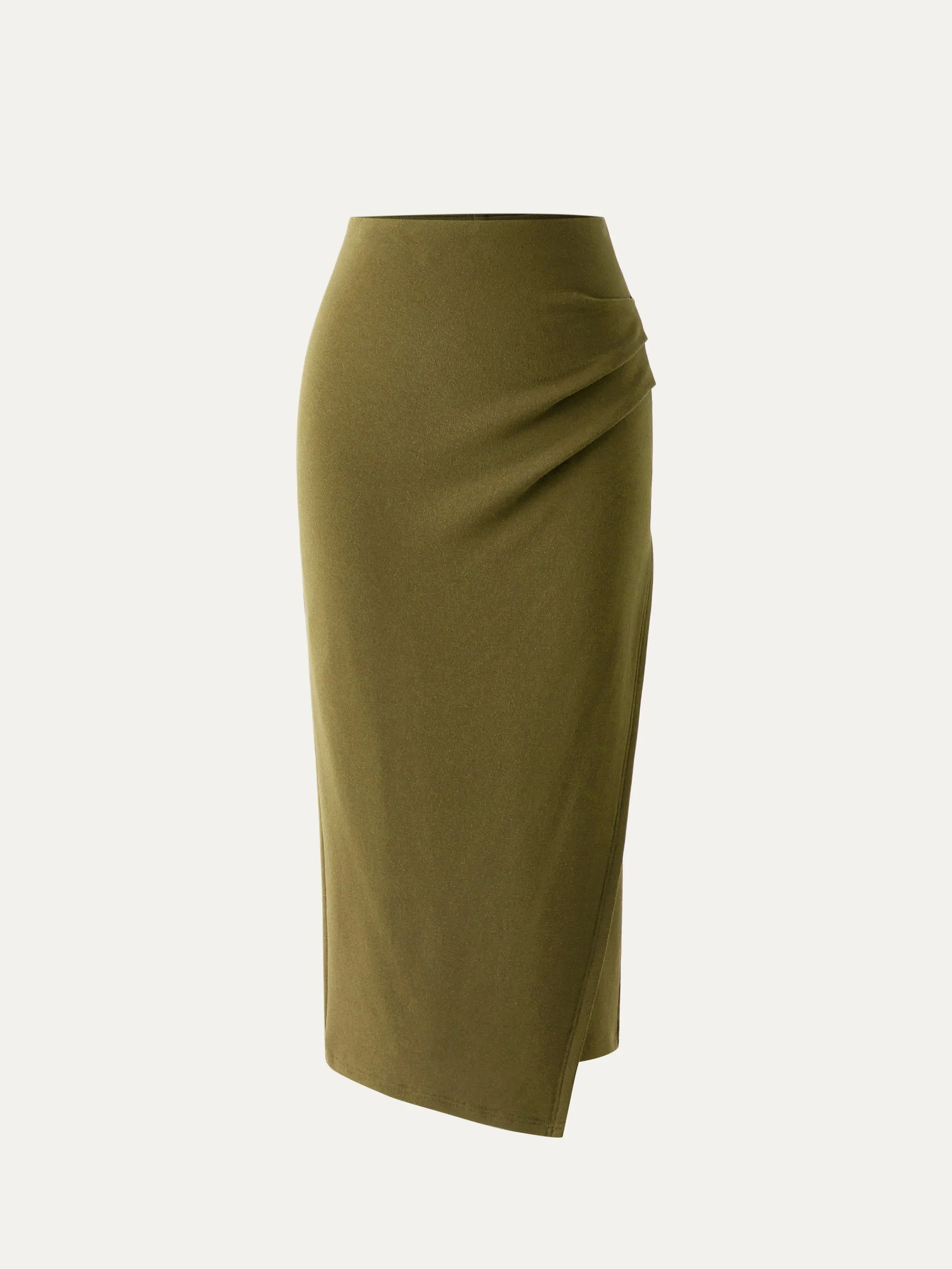 Thermal Wrap Midi Skirt