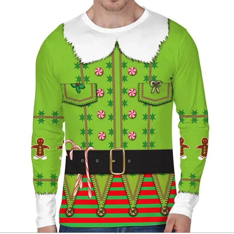 Trendy Ugly Christmas Santa Inspired  Shirts