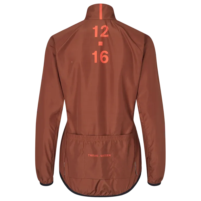 Twelve Sixteen Wind/Rain Jacket Elite Micro 173 Brown Woman