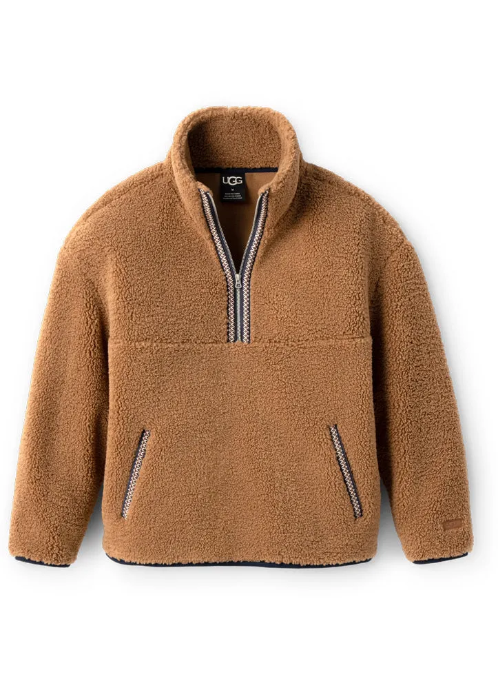 UGGBraid Half Zip in Chestnut by UGG