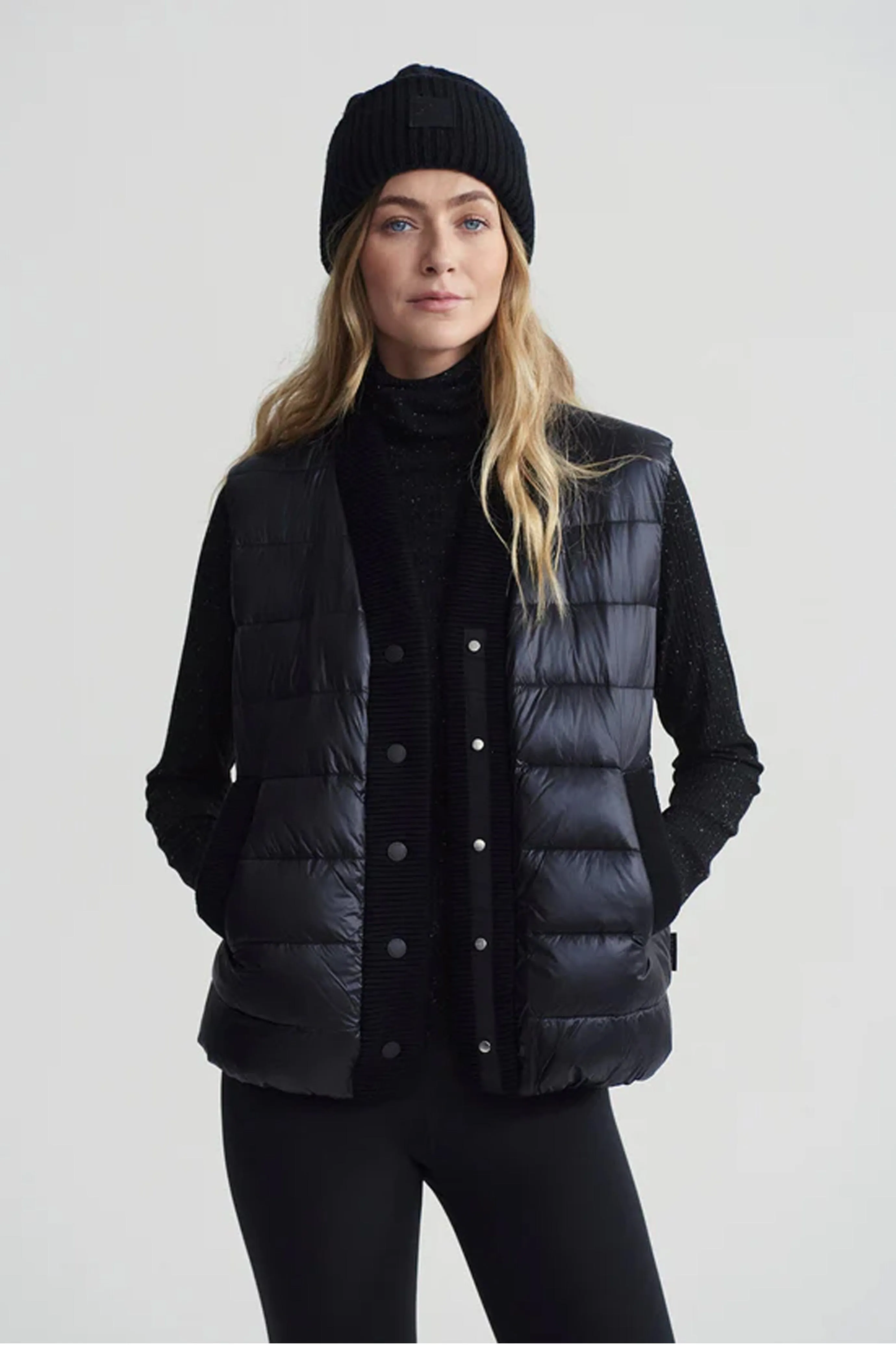 VARLEY | Colwyn Combo Boxy Gilet - Black