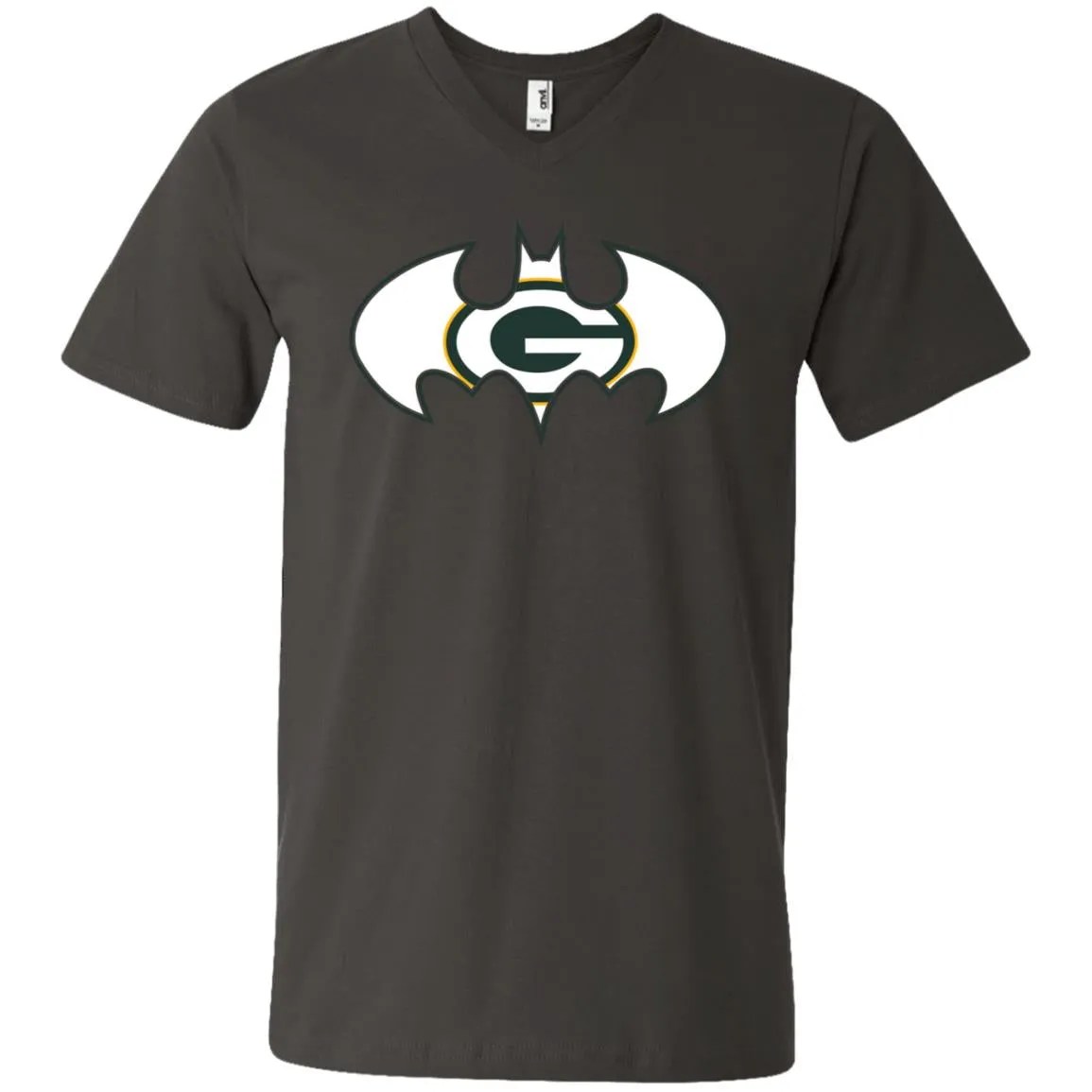 We Are The Green Bay Packers Batman Nfl Mashup Men V-Neck T-Shirt