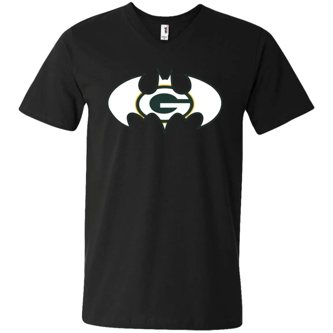 We Are The Green Bay Packers Batman Nfl Mashup Men V-Neck T-Shirt