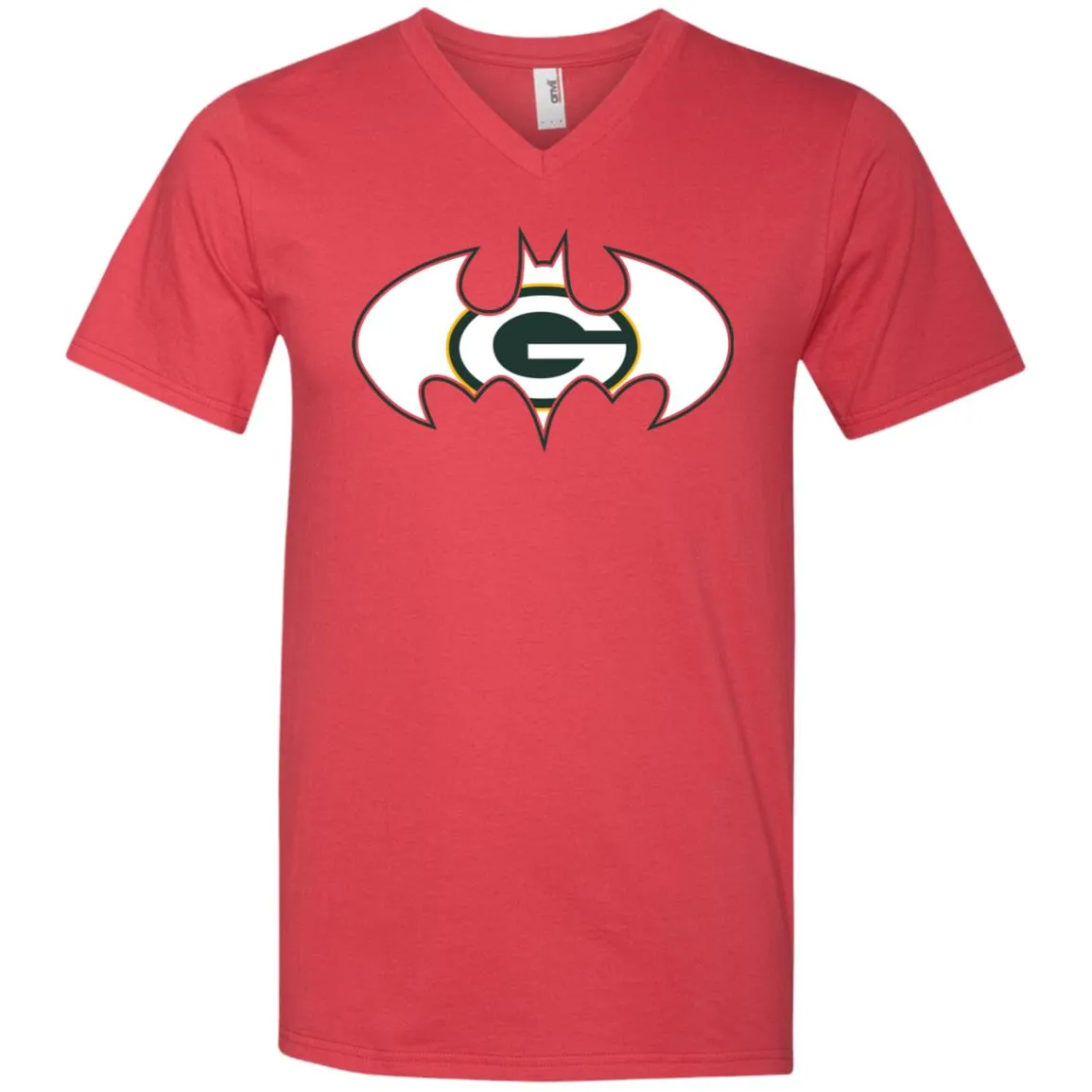 We Are The Green Bay Packers Batman Nfl Mashup Men V-Neck T-Shirt