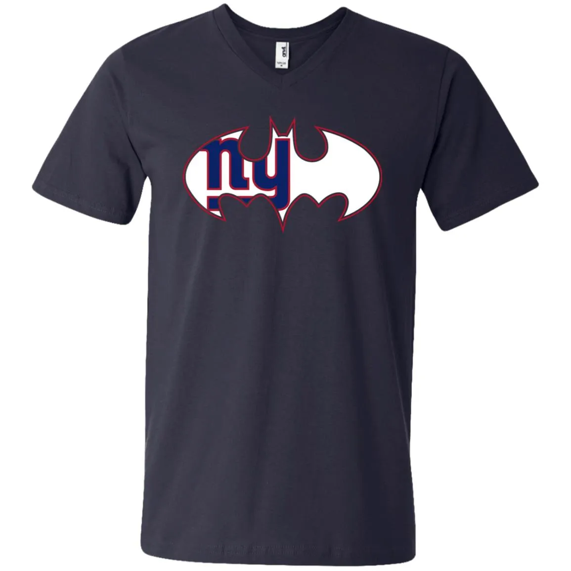 We Are The New York Giants Batman Nfl Mashup Men V-Neck T-Shirt