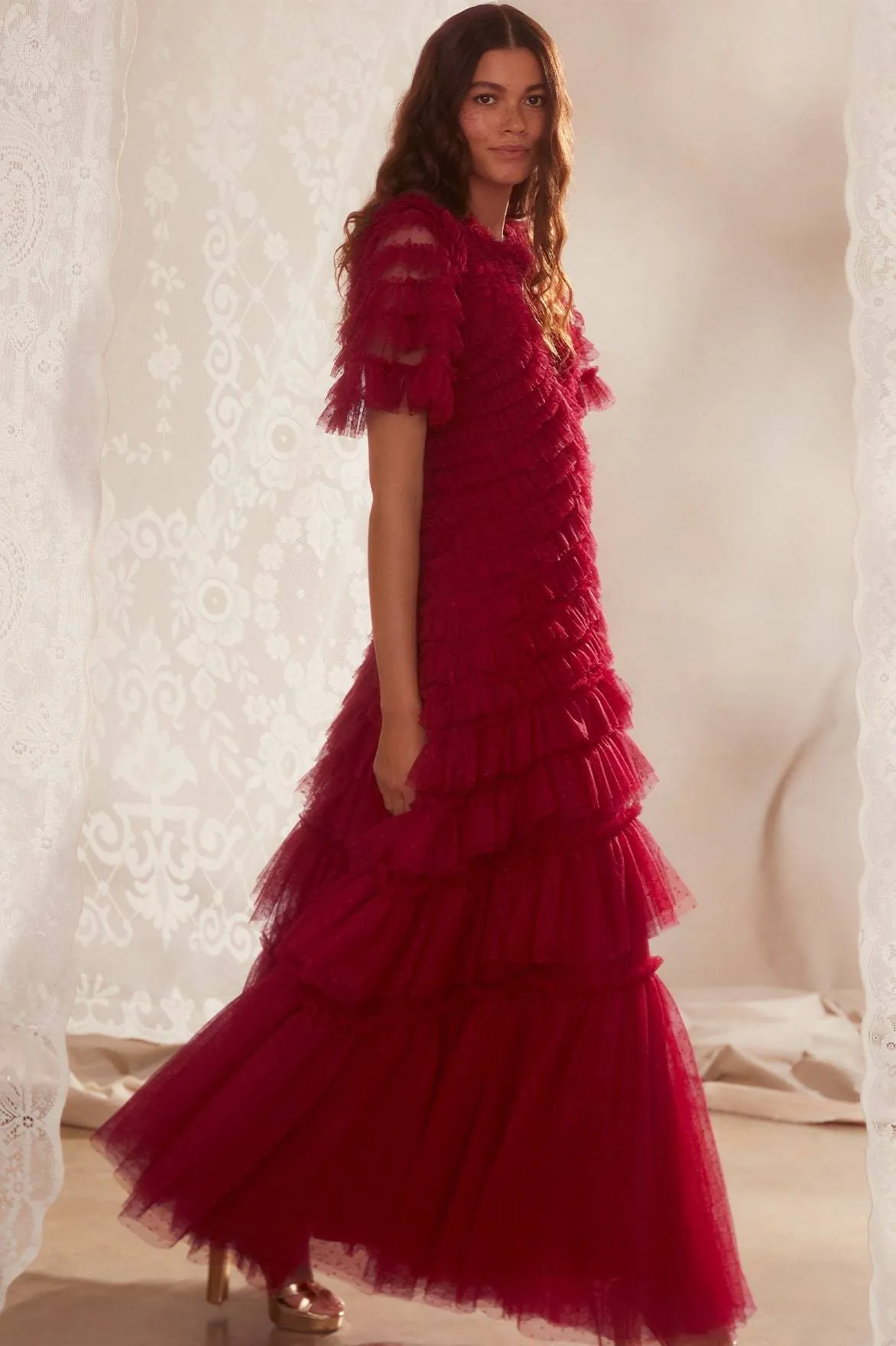 Willow Ruffle Gown