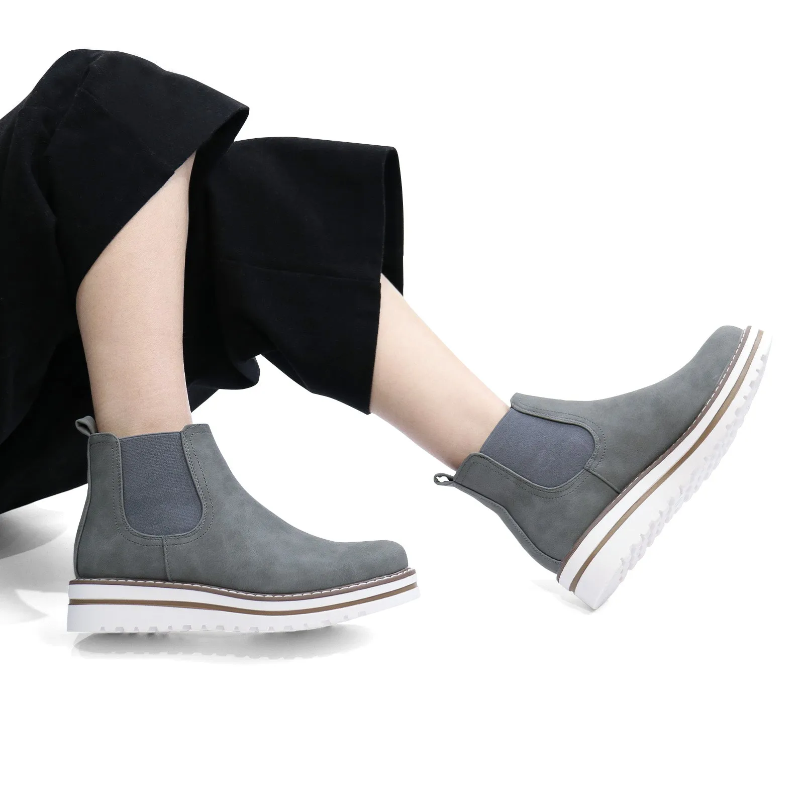 Womens Chelsea Elastic Ankle Boots