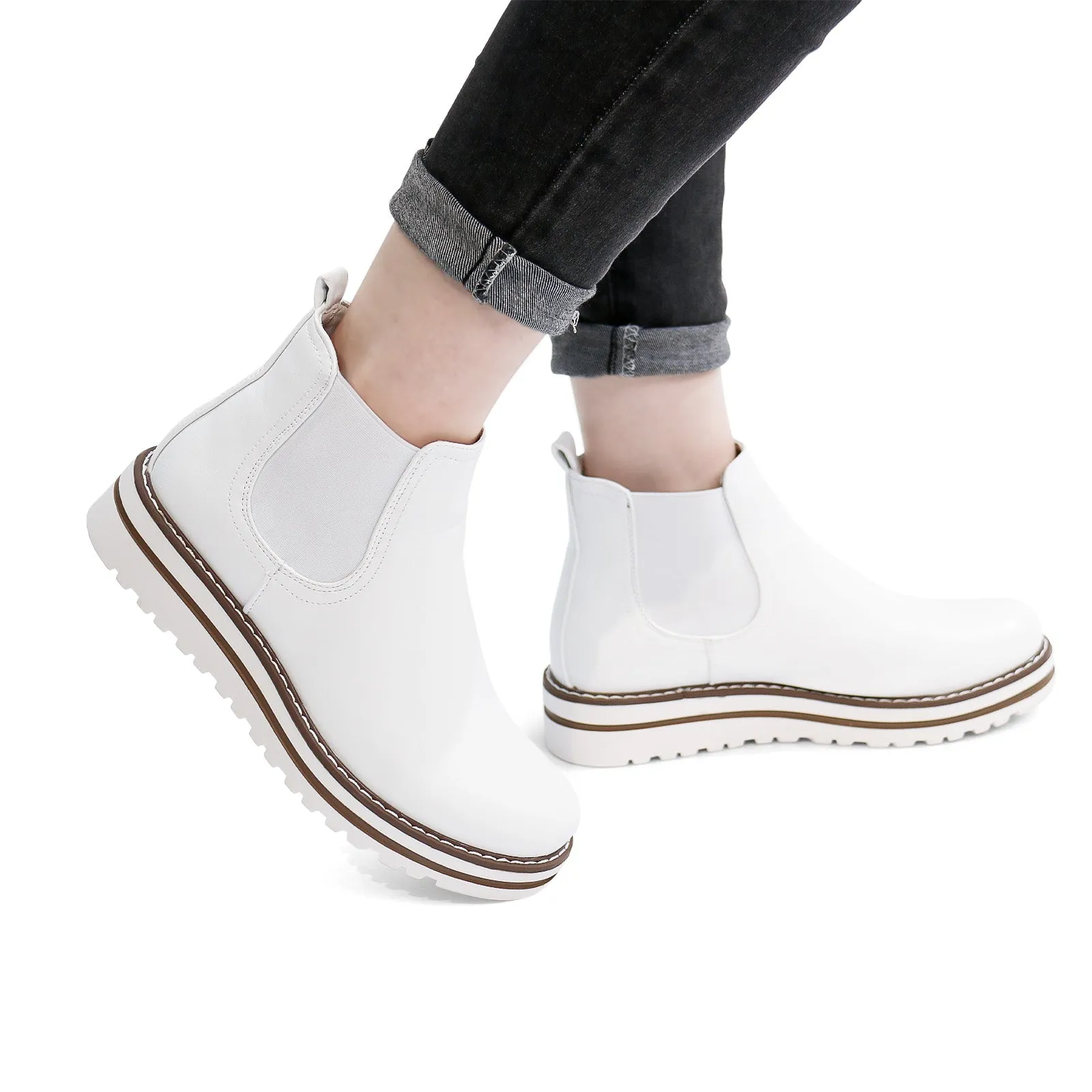 Womens Chelsea Elastic Ankle Boots