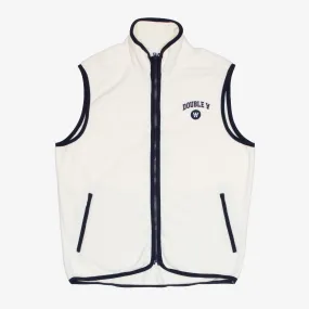 Wood Wood Dax Fleece Full-Zip Gilet Off-white