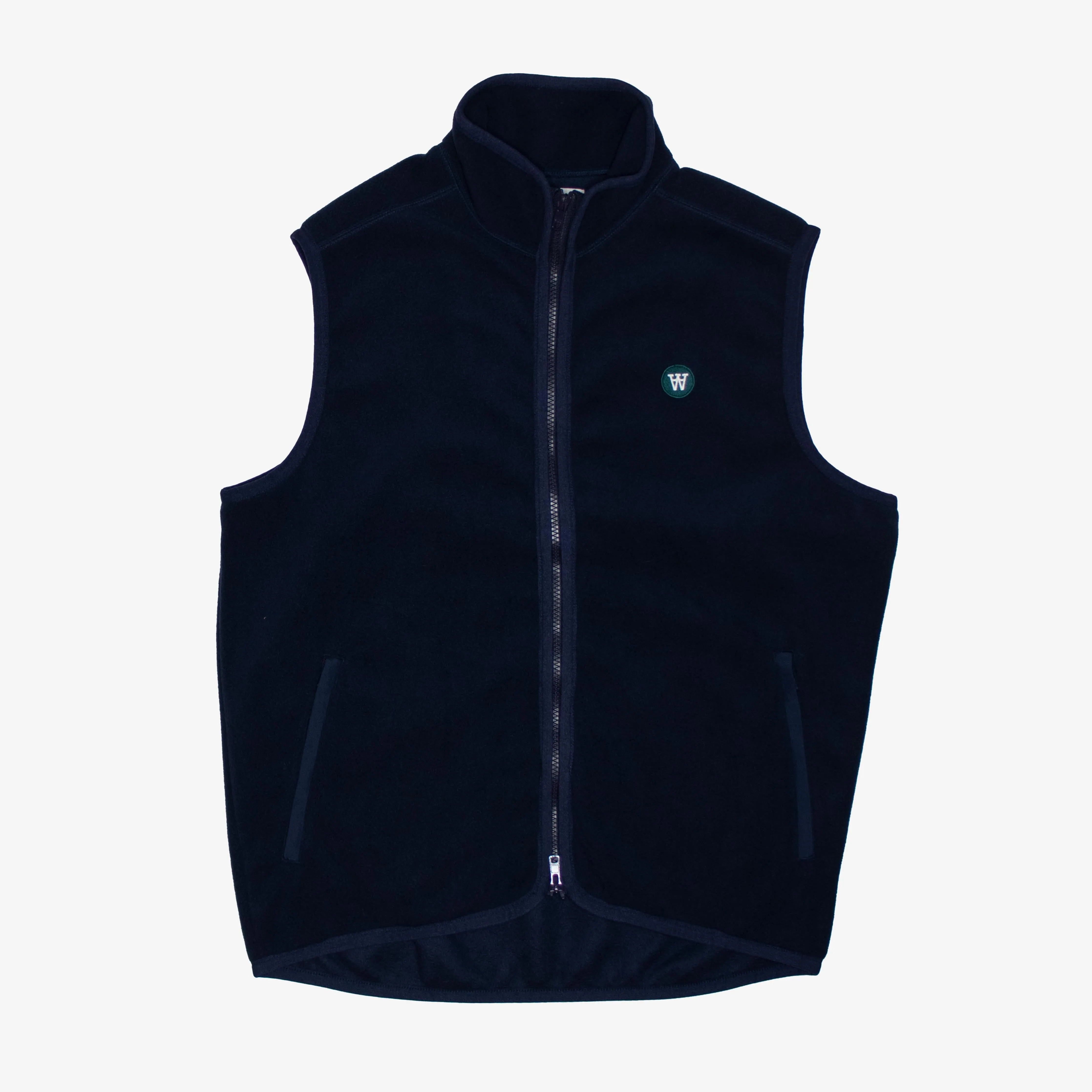 Wood Wood Dax Patch Zip Fleece Gilet