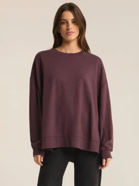 Z Supply Modern Weekender Sweater - Berry Wine