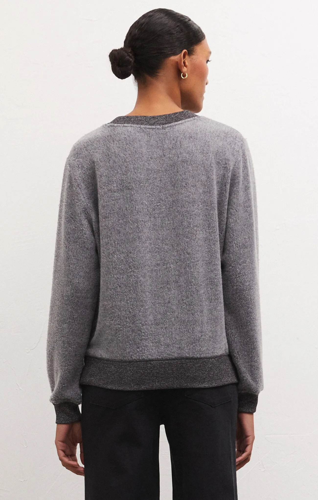 ZSU Russel Cozy Pullover in Charcoal Gray